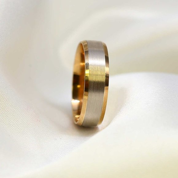 10 K Gold wedding Band 6mm , white gold, yellow gold, rose gold, engagement - Picture 3 of 7